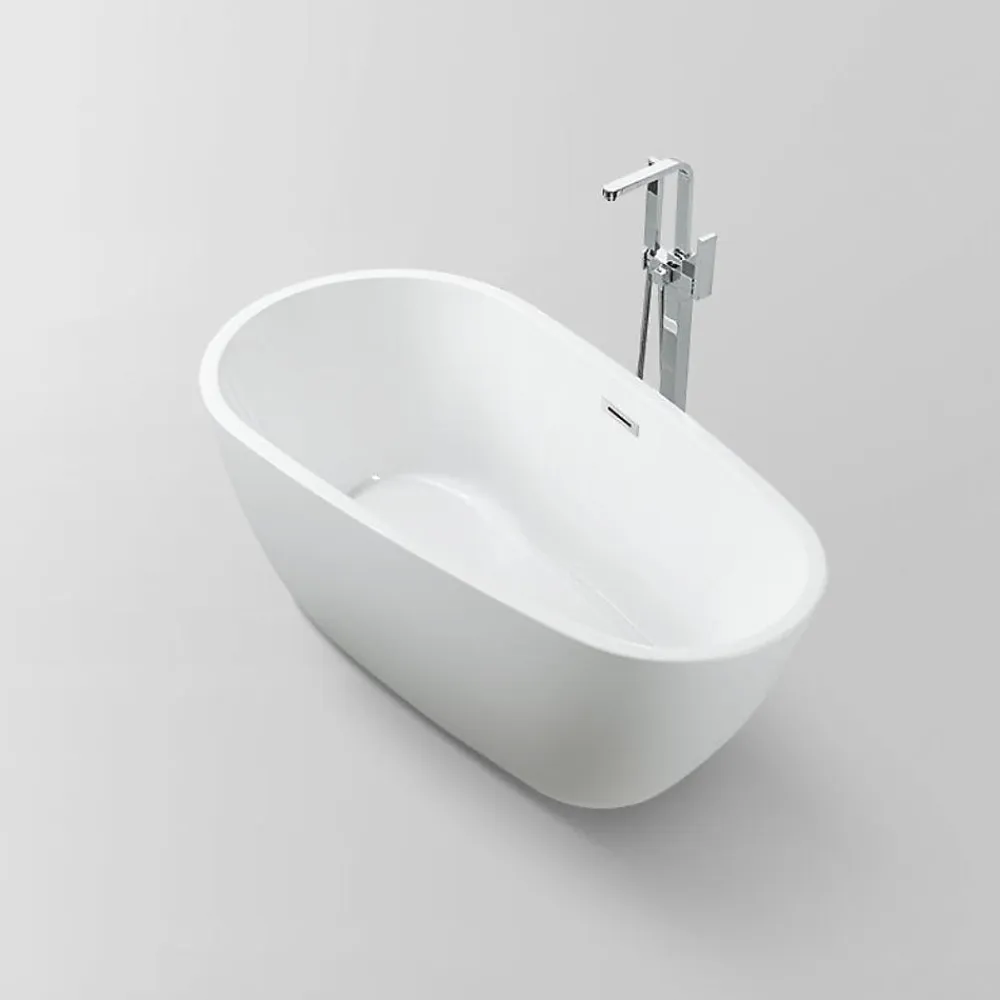 Stano Baignoire îlot design ovale PHOENIX blanche 150 cm