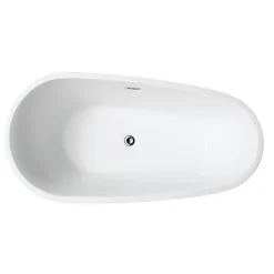 Stano Baignoire îlot design ovale PHOENIX blanche 150 cm