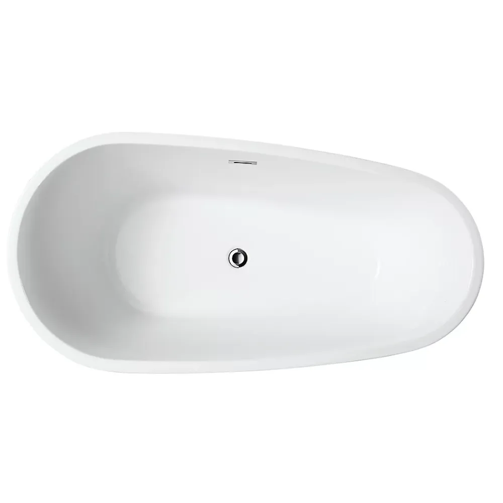 Stano Baignoire îlot design ovale PHOENIX blanche 150 cm