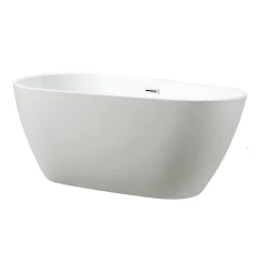 Stano Baignoire îlot design ovale PHOENIX blanche 150 cm