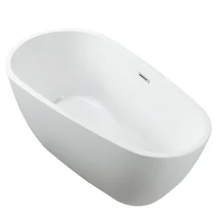 Stano Baignoire îlot design ovale PHOENIX blanche 150 cm