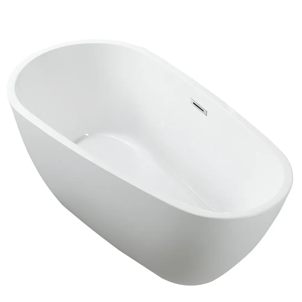 Stano Baignoire îlot design ovale PHOENIX blanche 150 cm