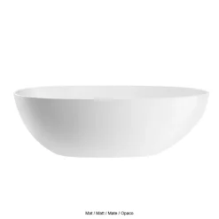 Baignoire Îlot|Stano Baignoire îlot design ovale FLORIDA blanche 180 cm Mat