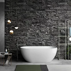 Baignoire Îlot|Stano Baignoire îlot design ovale LISBON blanche 150 cm Brillant