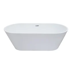 Stano Baignoire îlot design ovale FINDLAY blanche 171 cm