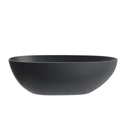 Stano Baignoire îlot design ovale FLORIDA noir mat 165 cm