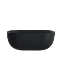 Stano Baignoire îlot design ovale LISBON noir mat 170 cm