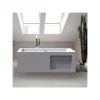 Planète Bain Baignoire îlot design 170x80 cm - avec rangement intégré - Acrylic Lucite