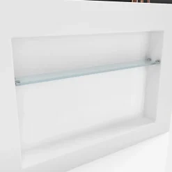 Planète Bain Baignoire îlot design 170x80 cm - avec rangement intégré - Acrylic Lucite