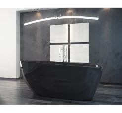 Azura Home Design Baignoire îlot GOYA noir - 160 x 70 cm