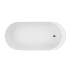 Baignoire Îlot|GoodHome Baignoire îlot Huron L. 170 cm x l. 75 cm blanc