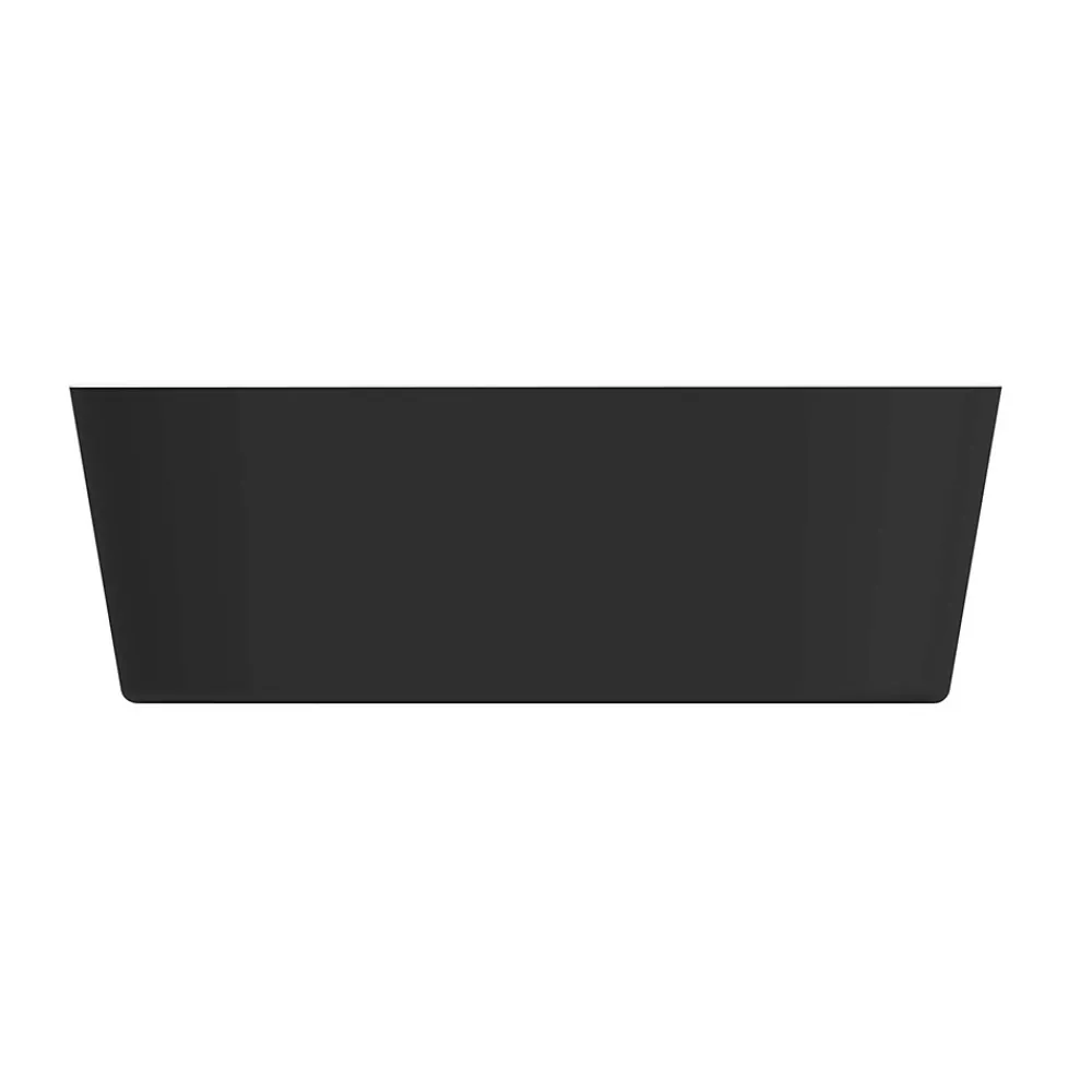 Baignoire Îlot|GoodHome Baignoire îlot Huron L. 150 cm x l. 75 cm noir