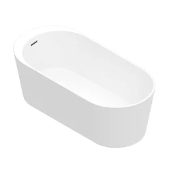 Baignoire Îlot|GoodHome Baignoire îlot Huron L. 150 x l.75 cm blanc