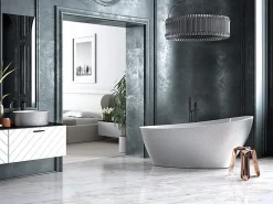Azura Home Design Baignoire îlot KEYA GLAM SILVER 165 x 70 cm