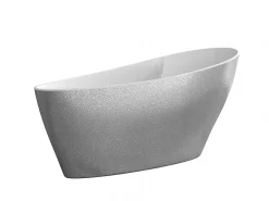 Azura Home Design Baignoire îlot KEYA GLAM SILVER 165 x 70 cm