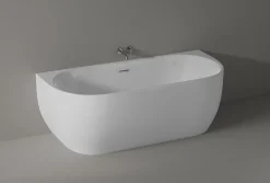 Baignoire Îlot|Bernstein Baignoire îlot LENA acrylique blanc brillant - 170x75cm - Garantie 5 ans - Sans robinet ni siphon