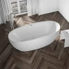 Bernstein Baignoire îlot moderne acrylique pour salle de bain, isolation thermique, Blanc brillant, 170x80x58cm, Garantie 5 ans, BELAQUA