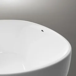 Bernstein Baignoire îlot moderne acrylique pour salle de bain, isolation thermique, Blanc brillant, 170x80x58cm, Garantie 5 ans, BELAQUA