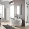 Baignoire Îlot|Aquarine Baignoire îlot monobloc autoportante AGATA - Baignoire ilot- Dimensions : 165 x 80 x 58 cm - Autoportante ovale - Blanc