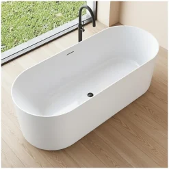 Mob-In Baignoire îlot NAÏA en acrylique Lucite blanche 170cm