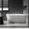 Baignoire Îlot|Bernstein Baignoire îlot NOVA SLIM LINE acrylique - montage droite - Garantie 5 ans - Avec siphon et robinet mitigeur 1523C, 150x78cm