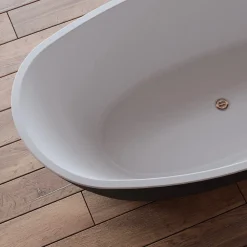 Baignoire Îlot|Spalina Baignoire îlot ovale NEROON 2.0 Noire L. 170 x l. 80 cm, by