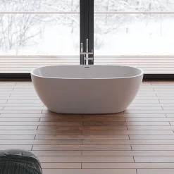 Baignoire Îlot|Spalina Baignoire îlot ovale SAMBA L. 170 x l. 79 cm, by