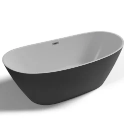 Baignoire Îlot|Spalina Baignoire îlot ovale Venecia, noir mat, 170x80 cm, by