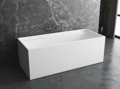 Vente-unique Baignoire îlot rectangulaire - 232 L - 150 x 75 x 60 cm - Blanche - Acrylique - ASPIUS