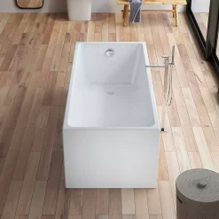 Baignoire Îlot|Spalina Baignoire îlot rectangulaire Arko 170x75 cm, blanc, By