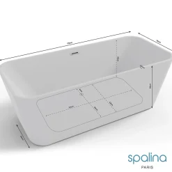 Spalina Baignoire îlot rectangulaire Stellar 170x80 cm, by