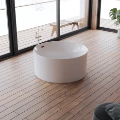 Baignoire Îlot|Spalina Baignoire îlot ronde Loom 2.0, 130x130 cm, by