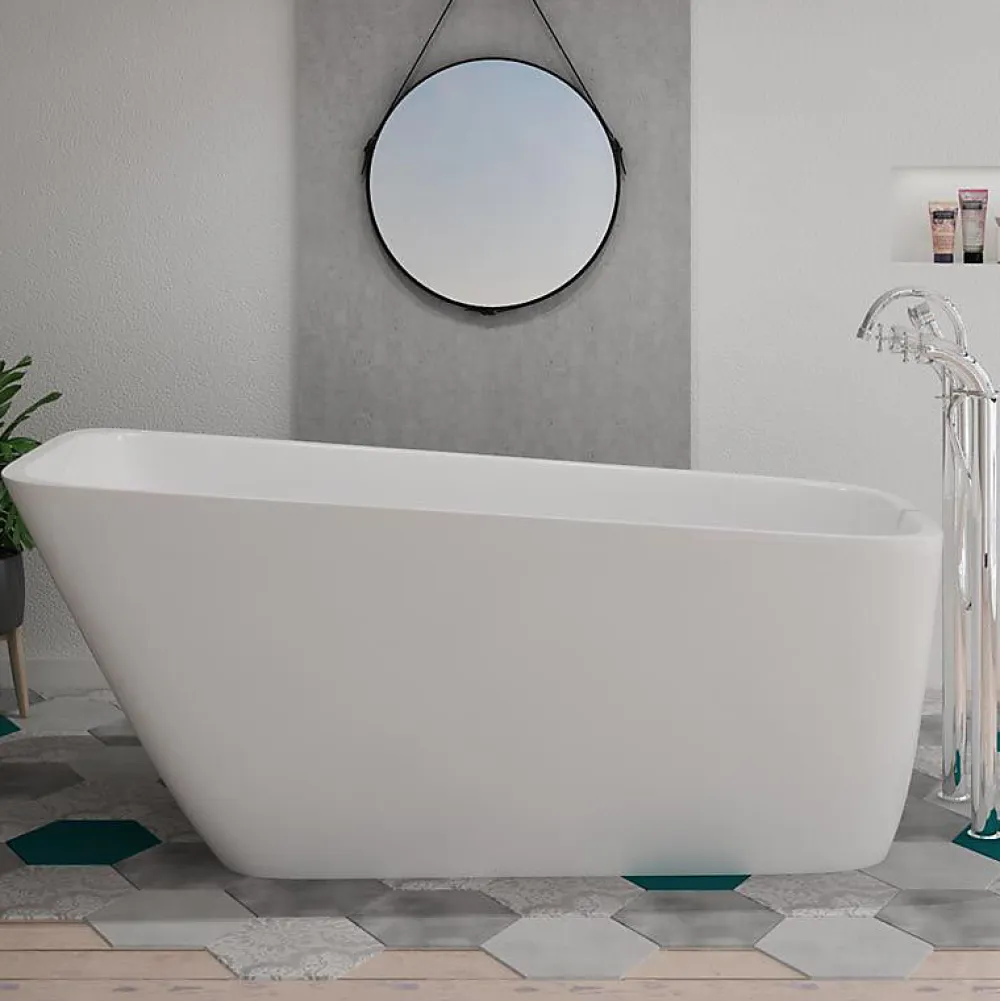 Baignoire Îlot|Distribain Baignoire îlot Vico - 170 x 80 x 66 cm