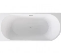Baignoire Îlot|Azura Home Design Baignoire îlot ZOYA GLAM GOLDEN angle droit - 170 x 80 cm