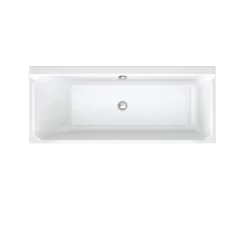 Duravit Baignoire murale acrylique rectangulaire à encastrer, 1 dossier à gauche, 160x70x49,5cm, Sans pieds, Blanc brillant, P3