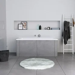 Baignoire Droite|Duravit Baignoire murale acrylique rectangulaire à encastrer salle de bain, 160x70x42cm, Garantie 5 ans, Sans pieds, Blanc, DURALAVANT