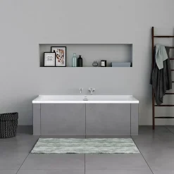 Duravit Baignoire murale acrylique rectangulaire à encastrer, 1 dossier à gauche, 170x70x49,5cm, Sans pieds, Blanc brillant, P3