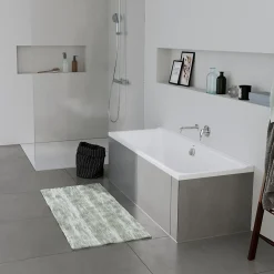 Duravit Baignoire murale acrylique rectangulaire à encastrer, 1 dossier à gauche, 170x70x49,5cm, Sans pieds, Blanc brillant, P3