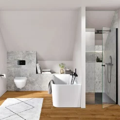 Villeroy & Boch Baignoire murale Architectura pour installation en angle à gauche, 1800 x 800 mm, Blanc