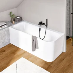 Villeroy & Boch Baignoire murale Architectura pour installation en angle à droite, 1800 x 800 mm, Blanc