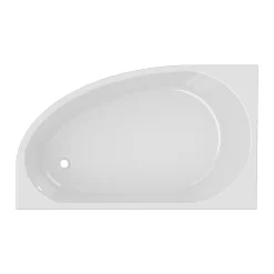Baignoire pour angle gauche Horyn L. 150 cm x l. 90 cm blanc