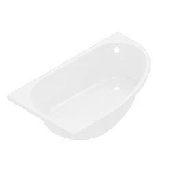 Baignoire pour angle gauche Horyn L. 150 cm x l. 90 cm blanc