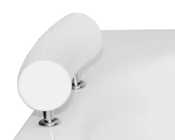 Baignoire D'Angle|Badland Baignoire rectangulaire 170 x 75 TALIA PREMIUM acrylique blanc + avec Tablier + Poignées + Repose Tête + Pieds + Vidage à chromé