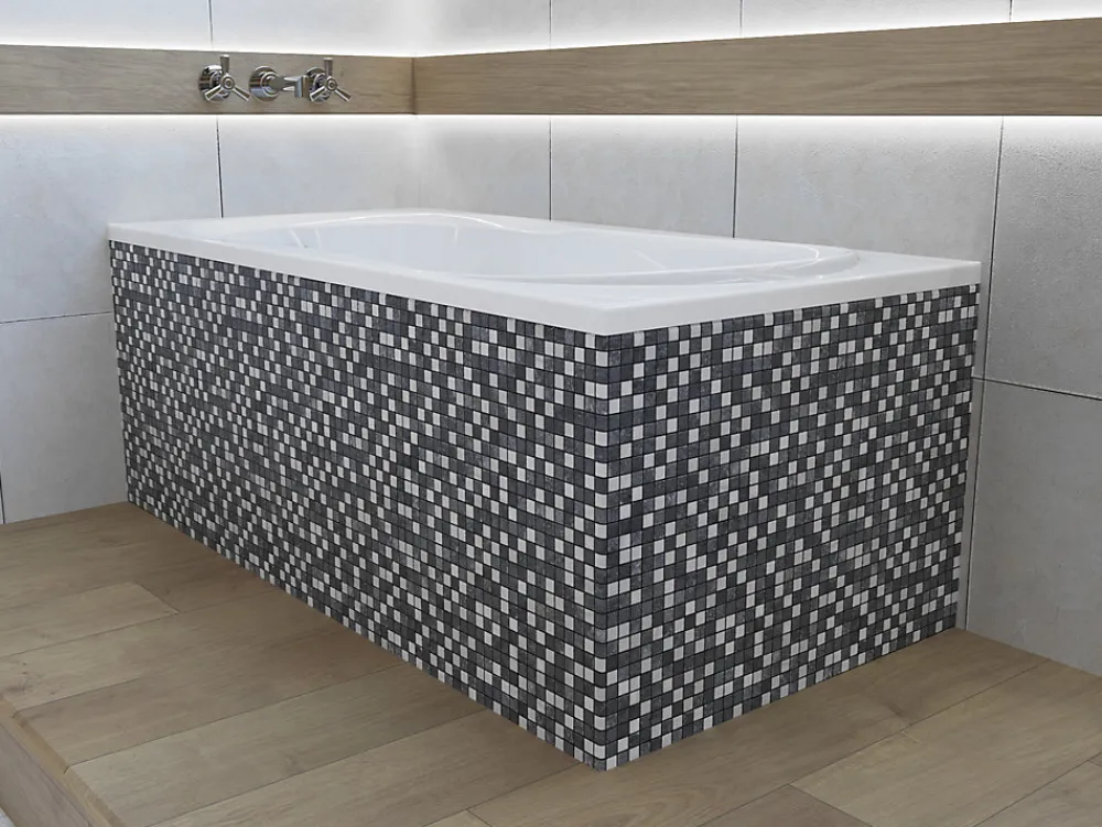 Badland Baignoire rectangulaire 170 x 75 GRACJA acrylique blanc + Support stabilisateur en polystyrène + Pieds + Vidage à chromé