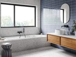 Besco Baignoire rectangulaire blanche à encastrer + repose tête - MODERN SLIM - 160 x 70 cm