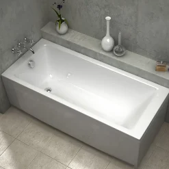 Sanycces Baignoire rectangulaire encastrable BALI blanc brillant 160x70