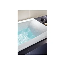 Baignoire Droite|Planète Bain Baignoire rectangulaire 160x75 cm VIRGO encastrable en acrylique + tablier central