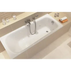 Baignoire Droite|Planète Bain Baignoire rectangulaire 160x70 cm NAO encastrable (SANS TABLIER)