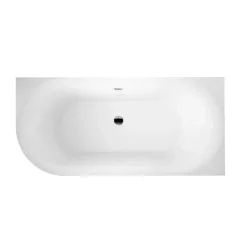 Stano Baignoire semi-îlot design ELIZABETH blanche 170 cm Angle à droite