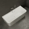 Spalina Baignoire semi-îlot murale Mint 160x75 cm, gris et blanc, by